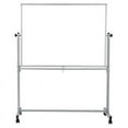 thumbnail image 3 of Offex 51.5" Aluminum Mobile Dry Erase Double Sided and Magnetic Board in White, 3 of 8