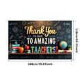 thumbnail image 2 of Yatrandify Decorative Design Thank You Banner Colorful Theme Teacher Appreciation Banner for School Events Education Celebration Classroom Decoration, 2 of 7