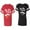 Men Red / Women Black, variant on Love Her Him To Death Matching Couple Cotton Jerseys (Men Red / Women Black) (Men S / Women S)