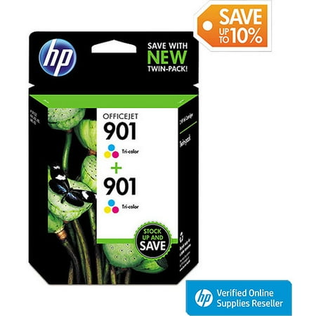 HP 901 Tri-color Original Ink Cartridges, 2 pack (CZ076FN ...