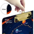 thumbnail image 3 of FMSHPON Galaxy Universe Clipboard Hardboard Wood Nursing Clip Board and Pull for Standard A4 Letter 13x9 inches, 3 of 7