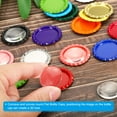thumbnail image 6 of Uxcell 1" Flat Decorative Bottle Caps Craft Bottle Pendant Trays Double Sides Printed Red 50 Pack, 6 of 6