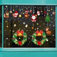 thumbnail image 3 of Pegatinas electrostáticas navideñas para ventanas, decoración del hogar, tienda de Navidad, 3 of 4