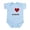 Sky Blue, variant on CafePress - Congenital Heart Defect Awareness Shirt Infant Bod - Baby Light Bodysuit, Size Newborn - 24 Months