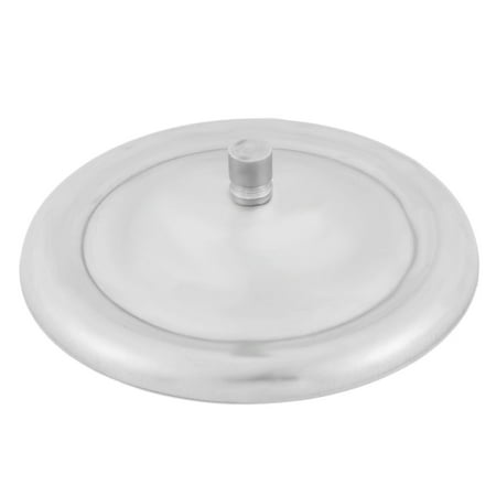 - Household Restaurant Stainless Steel Tea Coffee Water Cup Lid Cover Silver Tone