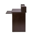OneSpace 50LD0101 Essential Computer Desk with Hutch and Keyboard Tray, Espresso Finish