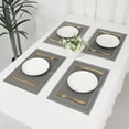 thumbnail image 7 of Unique Bargains Vinyl Placemats for Table Decor Washable Table Placemats 8pk Gray 18x12in, 7 of 7
