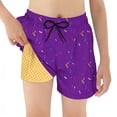 thumbnail image 2 of Boys Swim Trunks with Compression Liner Ice Cream Shorts Drawstring Quick Dry Swim Shorts for Boys Summer Beachwear, 2 of 5