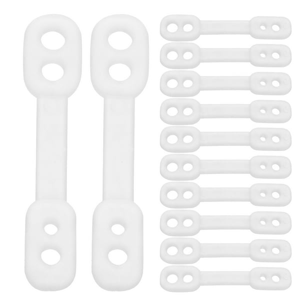 100 piezas de ganchos de fijación para perchas de ropa, hebillas para perchas de ropa, cubos resistentes al viento para perchas.