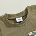 thumbnail image 4 of Baby Boy Summer Outfit Set Retro Camo T-Shirt and Camouflage Shorts Set 2 Piece 6 12 18 24 Months 2T 3T, 4 of 6