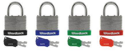 Wordlock PL-117-A1 Padlock Match Key Laminated Warded Lock, 40mm ...