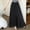 Black, variant on Mqqzkk Womens Elegant Satin Skirts Summer High Waisted A Line Maxi Skirts Flowy Party Long Skirt 2025