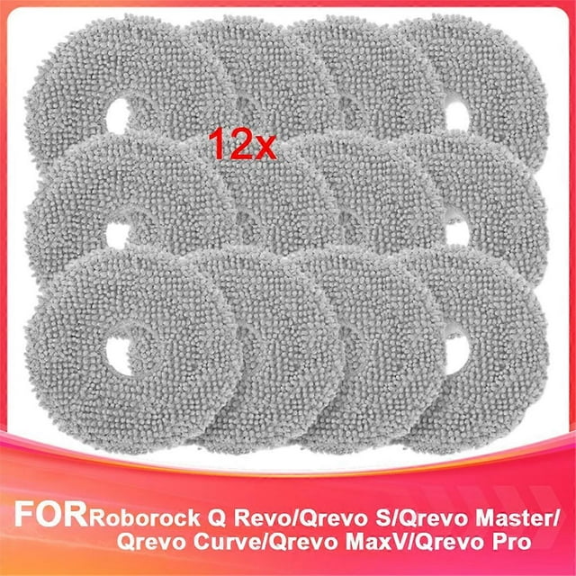 Compatible Accessories with Mop for Roborock Q Revo/Qrevo S/Qrevo Master/Qrevo Curve/Qrevo MaxV,Wash