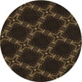 thumbnail image 1 of Ahgly Tapis d'Intérieur Lavable en Machine Carré Transitionnel Rouge Brun, 3 Pieds Carré, 1 of 7