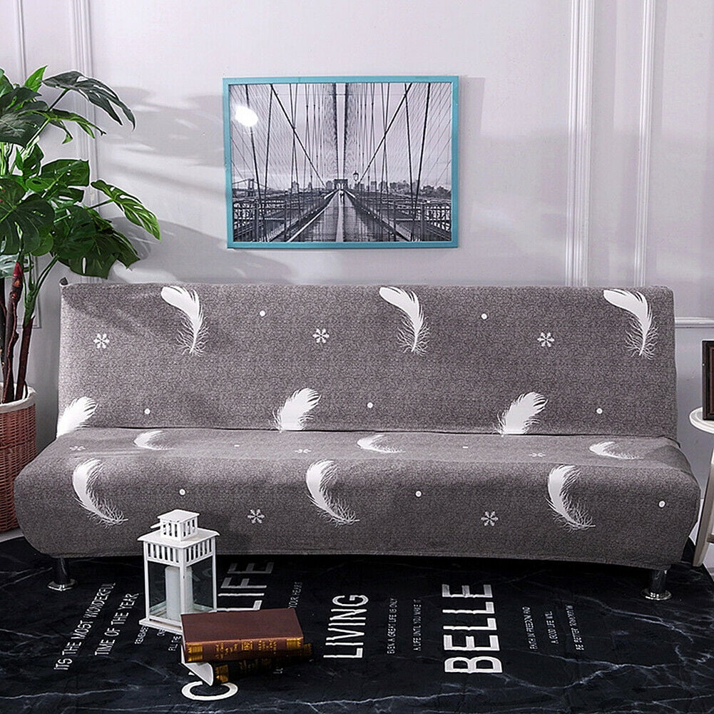 Details about   Armless Sofa Bed Futon Slipcover Stretch Full Folding Couch Cover Protector * 