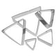 thumbnail image 5 of 5 cortadores triangulares de galletas de acero inoxidable, troqueles para cortar panqueques y dulces, herramientas para repostería casera, moldes de relieve (plateados), 5 of 8