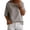 Gray, variant on Womens Shirts Boat Neck Half Sleeve Linen Blouse Casual Loose Fit Solid Color Cotton Linen Summer Lightweight Tops White S