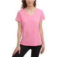 thumbnail image 1 of Calvin Klein Cotton V-neck T-shirt, Medium, Pink, 1 of 1