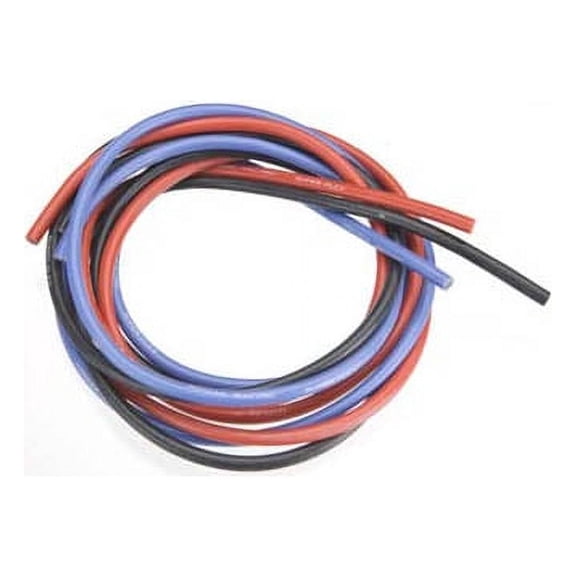 5514 14GA Silicone Power Wire 3' Black Red Blue Multi-Colored