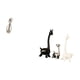 thumbnail image 5 of Estatua de jirafa besándose, escultura de cerámica, colección de arte, regalo de aniversario, centro de mesa, adorno para estantería, escritorio, ofic, 5 of 8