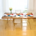 thumbnail image 3 of Yayeee Table Runner 70 inches Long Home Kitchen Dinning Party Decoration, Colorful Triangles, 3 of 7