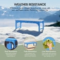 thumbnail image 4 of WestinTrends Malibu 46" length backless Outdoor Garden Bench, Pacific Blue, 4 of 14