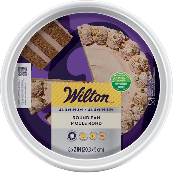 Wilton 2105-2193 Round Cake Pan, Performance Pan, Aluminium, 20.3cm (8in)