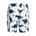 thumbnail image 4 of Rocae Cute Cartoon Dinosaurs for Men's Soft Sleep Pajama Shorts, Waistband and Pockets, 4 of 9