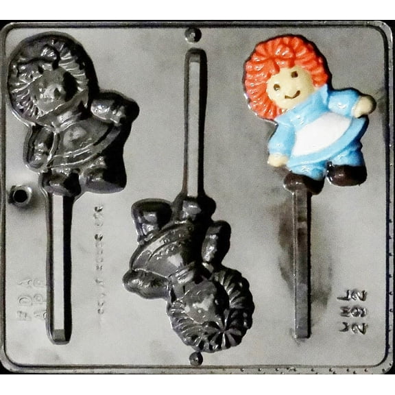 292 Raggedy Ann Lollipop Chocolate Candy Mold