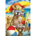 thumbnail image 3 of Briarwood Lane Beach Day Dog Summer Garden Flag, 3 of 4