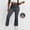 Gray, variant on Plus Size Pants for Women Bootcut Stretchy for Women High Waisted Modern Curvy Flare Trouser Imitation Denim Pants Black XXL