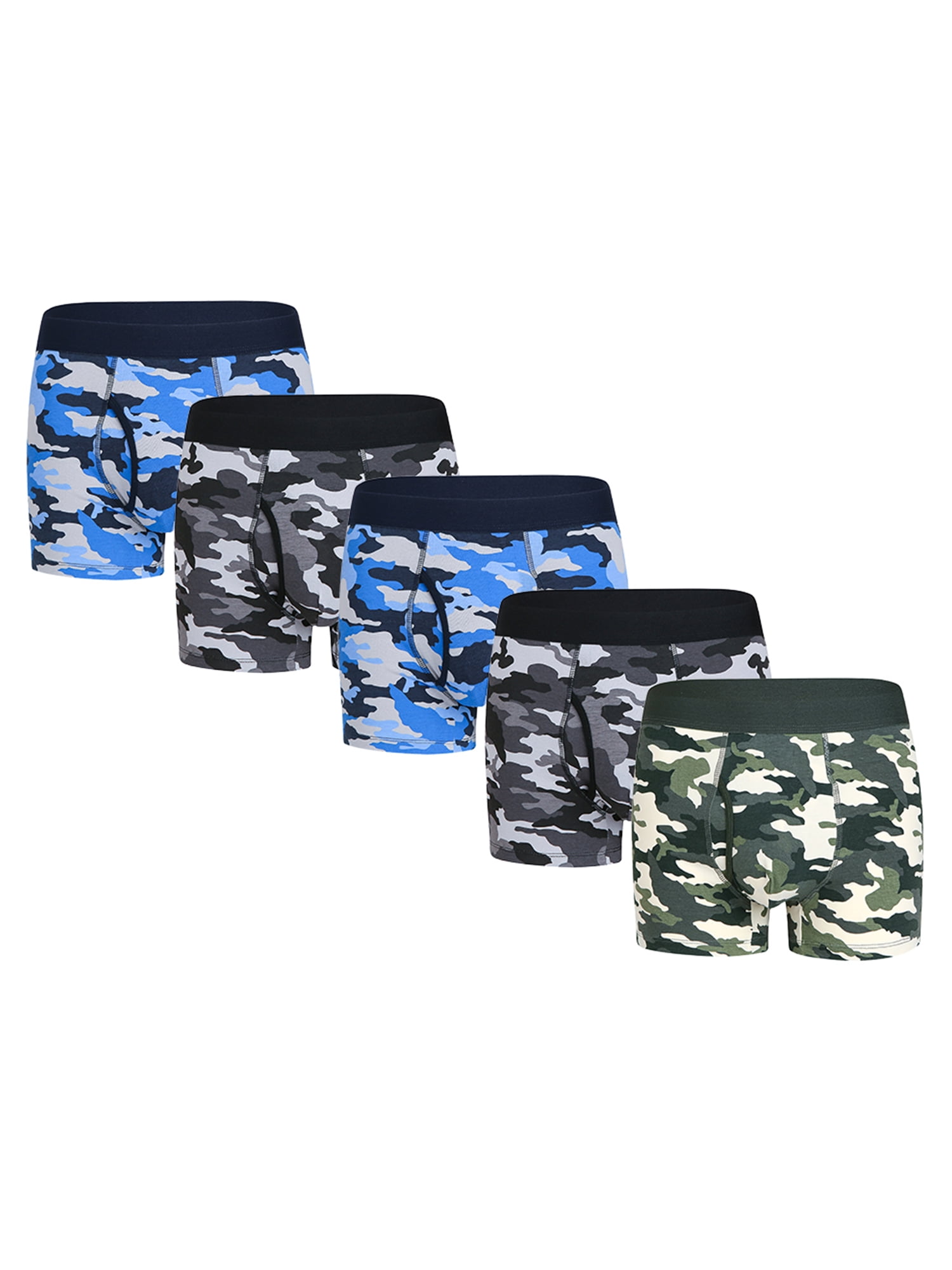 Mens Boxer Briefs 5 Pack No Ride-up Comfortable Breathable Cotton Sport Short Leg Underwear Mens Boxer Briefs 5 Pack No Ride-up Comfortable Breathable Cotton Sport Short Leg Underwear