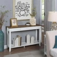 thumbnail image 1 of Pemberly Row One-Drawer Console Table with Shelf in White Wood Finish, 1 of 5
