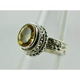 thumbnail image 5 of Navya Craft Citrine Oval 925 Sterling Silver Handmade Women Statement Ring, Yellow Gemstone Jewelry Size 9.0, 5 of 5