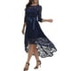 thumbnail image 2 of Lucakuins Vestido de fiesta de cóctel alto y bajo con encaje floral para mujer Vestidos de noche para baile de graduación Lucakuins moda, 2 of 9