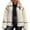 White, variant on Sokhug Women Faux Fur Leather Jacket Sherpa Lined Winter Coat Warm Zip Up Notched Collar Moto Bomber Jacket, White