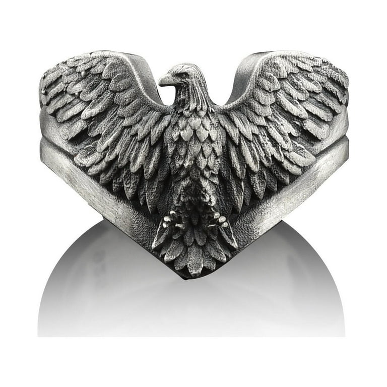 925K Silver deals Eagle Ring, Handmade Winged Eagle Ring, Sterling Silver Eagle Ring, Animal İcons in Silver, Eagle Ring for Men, Gift for Men