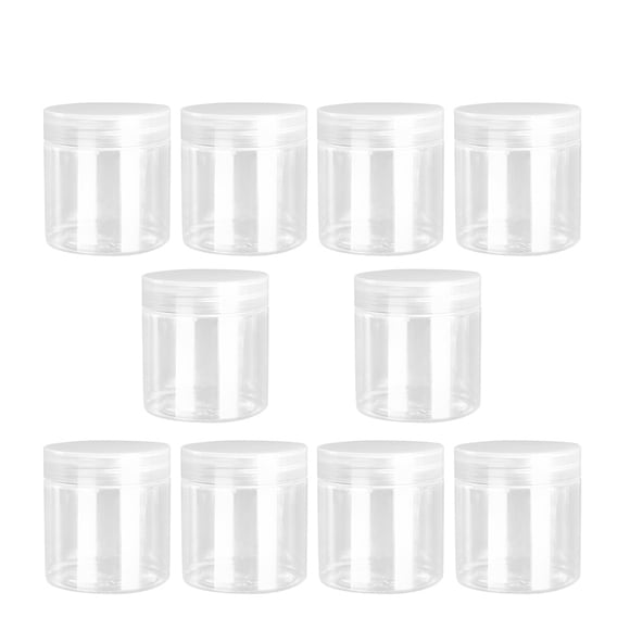 WEUVEB 10Ud Plásticos Transparentes Con Tapa Para Almacenamiento Seguro Y Uso Diario