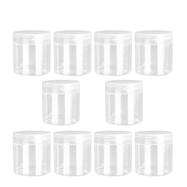 WEUVEB 10Ud Plásticos Transparentes Con Tapa Para Almacenamiento Seguro Y Uso Diario