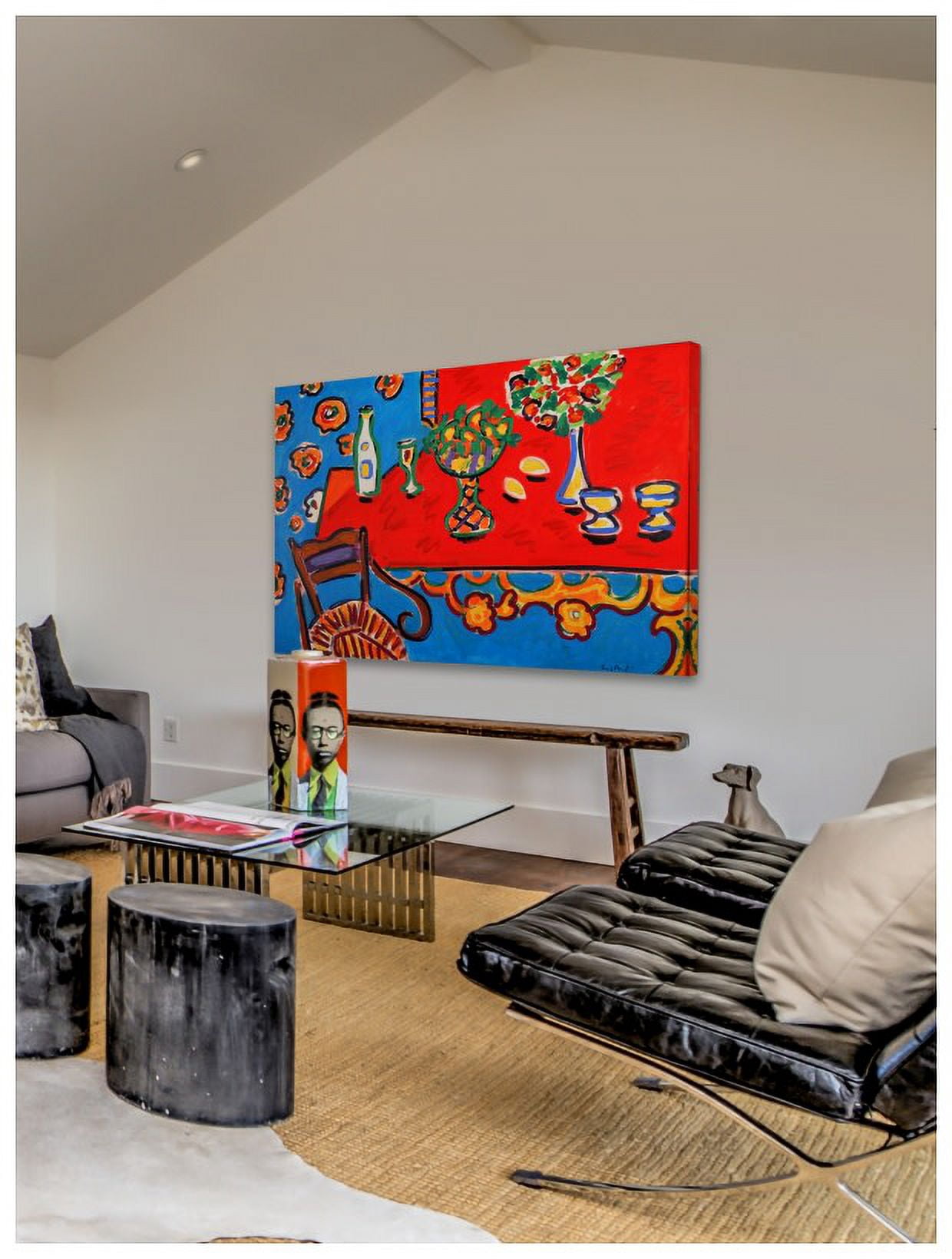 Marmont Hill "Red Table" by Wayne Ensrud Painting Print on Canvas