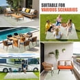 thumbnail image 4 of Sage Green Geometric Outdoor Rug for Patio/Deck/Porch, Non-Slip Large Area Rug 3 x 5 Ft, Modern White Stripe Distortion Art Indoor Outdoor Rugs Washable Area Rugs, Camping Rug Carpet Runner, 4 of 8