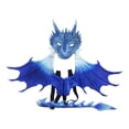 thumbnail image 3 of Disfraz de dragón para niños, accesorios para fotos, disfraz para cumpleaños, carnaval, Pascua. azul, 3 of 8