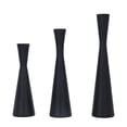 thumbnail image 4 of Candelabro moderno, candelabros cónicos negros de 3 piezas, candelabros que mejoran su experiencia Jadeshay A, 4 of 8