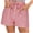 Red, variant on Womens Stripe Track Shorts Summer Loose Vertical Striped Pattern Casual Beach Wide Leg Shorts Summer Beach Shorts