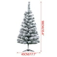 thumbnail image 3 of 3 Ft Christmas Tree Green Tabletop Christmas Tree with Snow Flocked Mini Xmas Pine Tree with Plastic Stand for Indoor Outdoor Holiday Home Decoration, 3 of 6