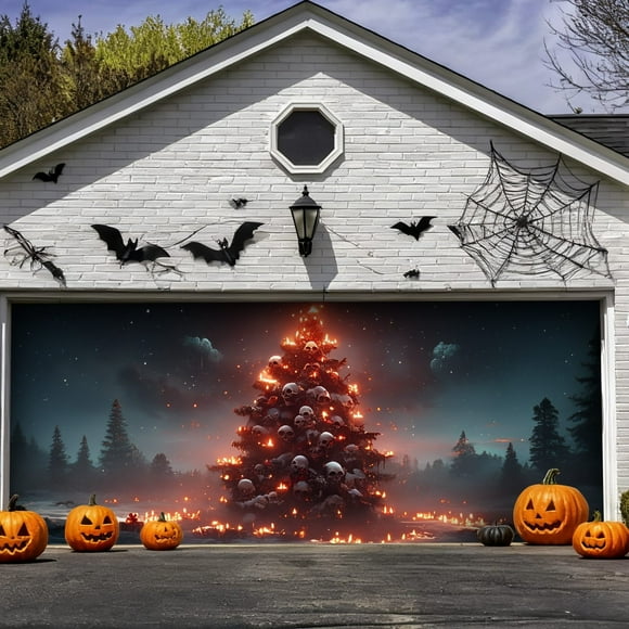 BotaniNest Large Halloween Garage Door Banner Outdoor For Holiday Party Festival Welcome Sign