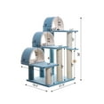 thumbnail image 2 of Armarkat Classic Real Wood Cat Tree Model B3803, 38 inch Sky Blue, 2 of 10
