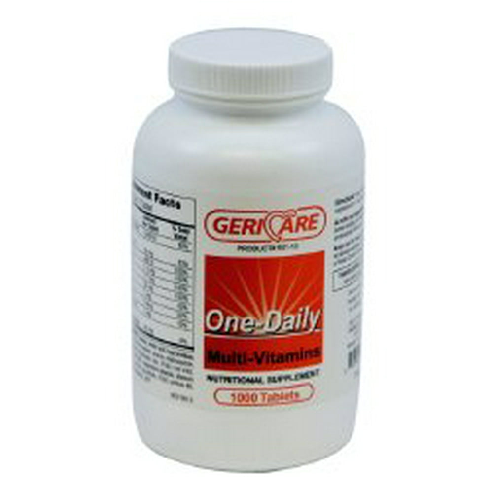 GeriCare Multivitamin Supplement Tablet 1000 per Bottle, 50110GCP CASE OF 12