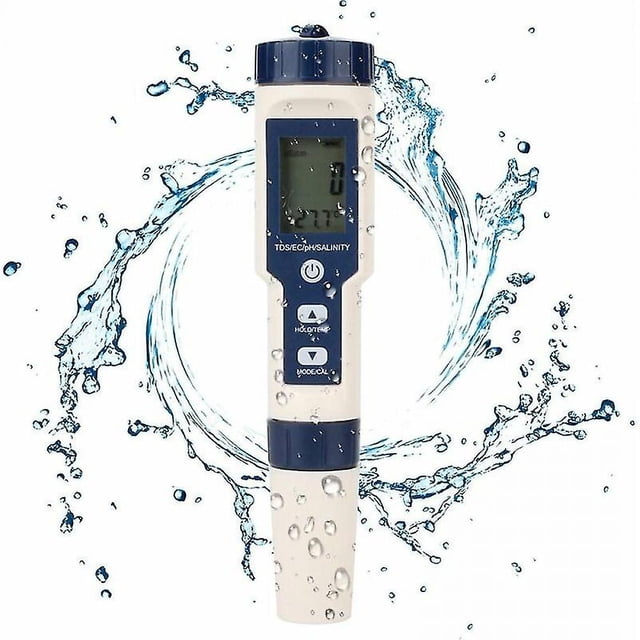 5 In 1 Water Tester Multifunctional Water Quality Tester, Digital Tds/ec/salinity/ph/temperature For Drinking Water, Pool, Aquarium, Fish Tank
