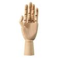 thumbnail image 4 of Modelo de mano de madera flexible Macarena maniquí de artista para exhibición de joyas, 4 of 8